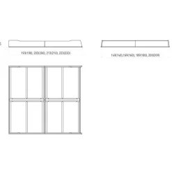 140x200 Designbett aus Wildeiche - Puwa