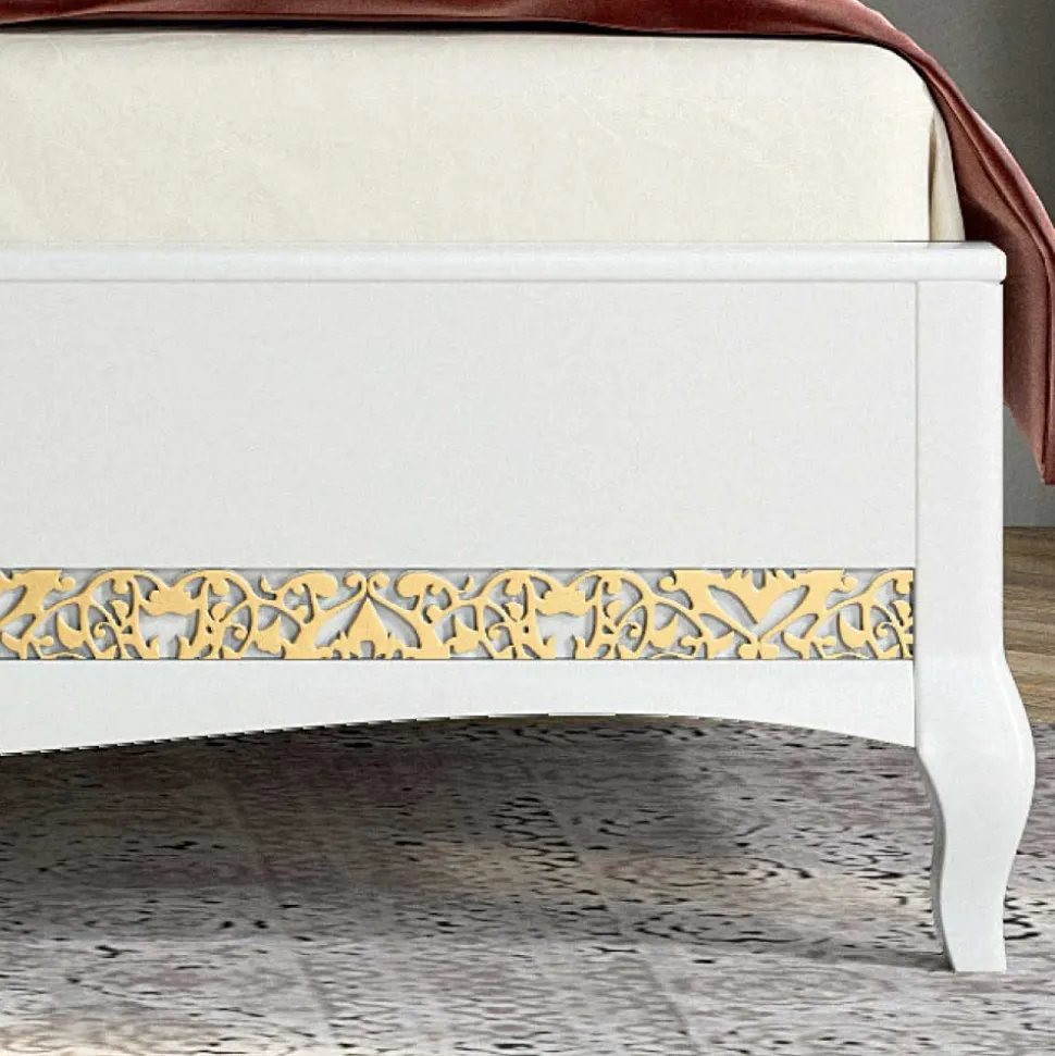 180x200 Designbett mit Chesterfield Kopfteil - Valganios