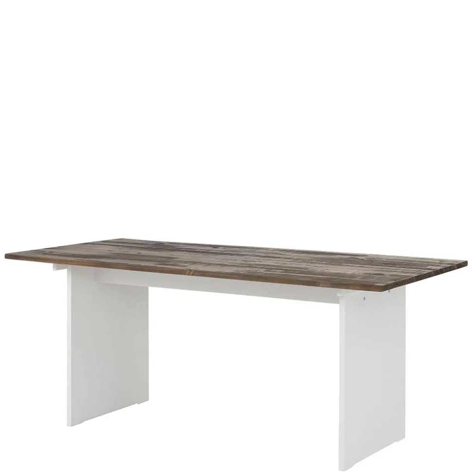 180x90 Esstisch mit Wangengestell zweifarbig - Chihu