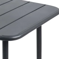 80x55 Gartentisch & Klappstühle Set - Xenata (dreiteilig)