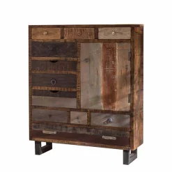 90x120 Highboard mit 11 Schubladen - Bahiro