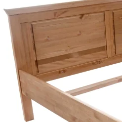 180x200 Landhausbett aus Kiefer gebeizt & geölt - Voeca