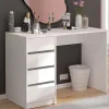 110x48 Moderner Schminktisch mit vier Schubladen - Savocca