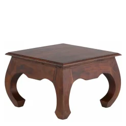 60x60 oder 110x60 Opiumtisch aus Akazie Braun - Gorges