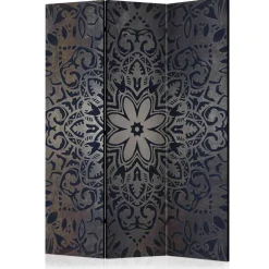 135x172 Paravent in Blau & Silbergrau - Drown