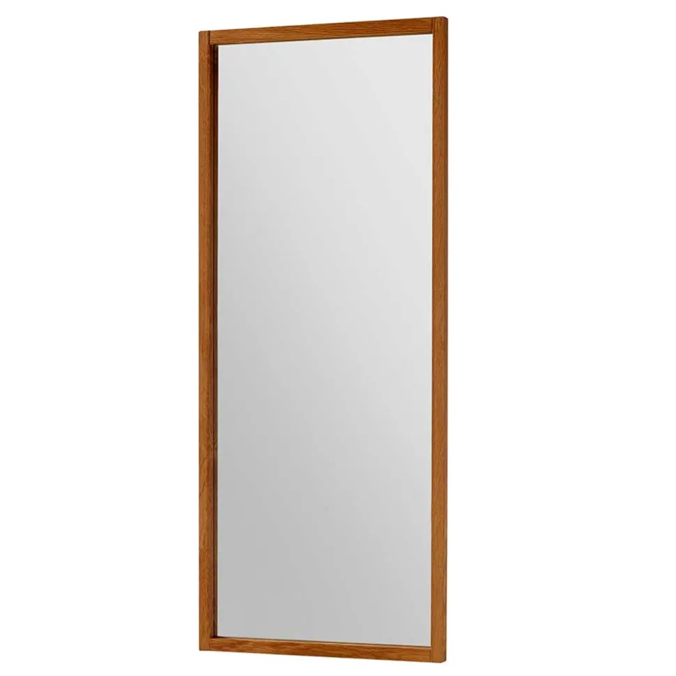 50x120 Rechteckiger Wandspiegel mit Eichenrahmen - Artensian