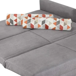 180x200 Schlafcouch in Grau Mero mit Lattenrost