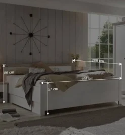 180x200 Schlafzimmer Möbel komplett - Nedita I (vierteilig)