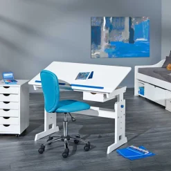 109x55 Schreibtisch für Kinder höhenverstellbar - Bulvaty