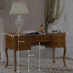 130x61 Schreibtisch im italienischen Design - Motiz I