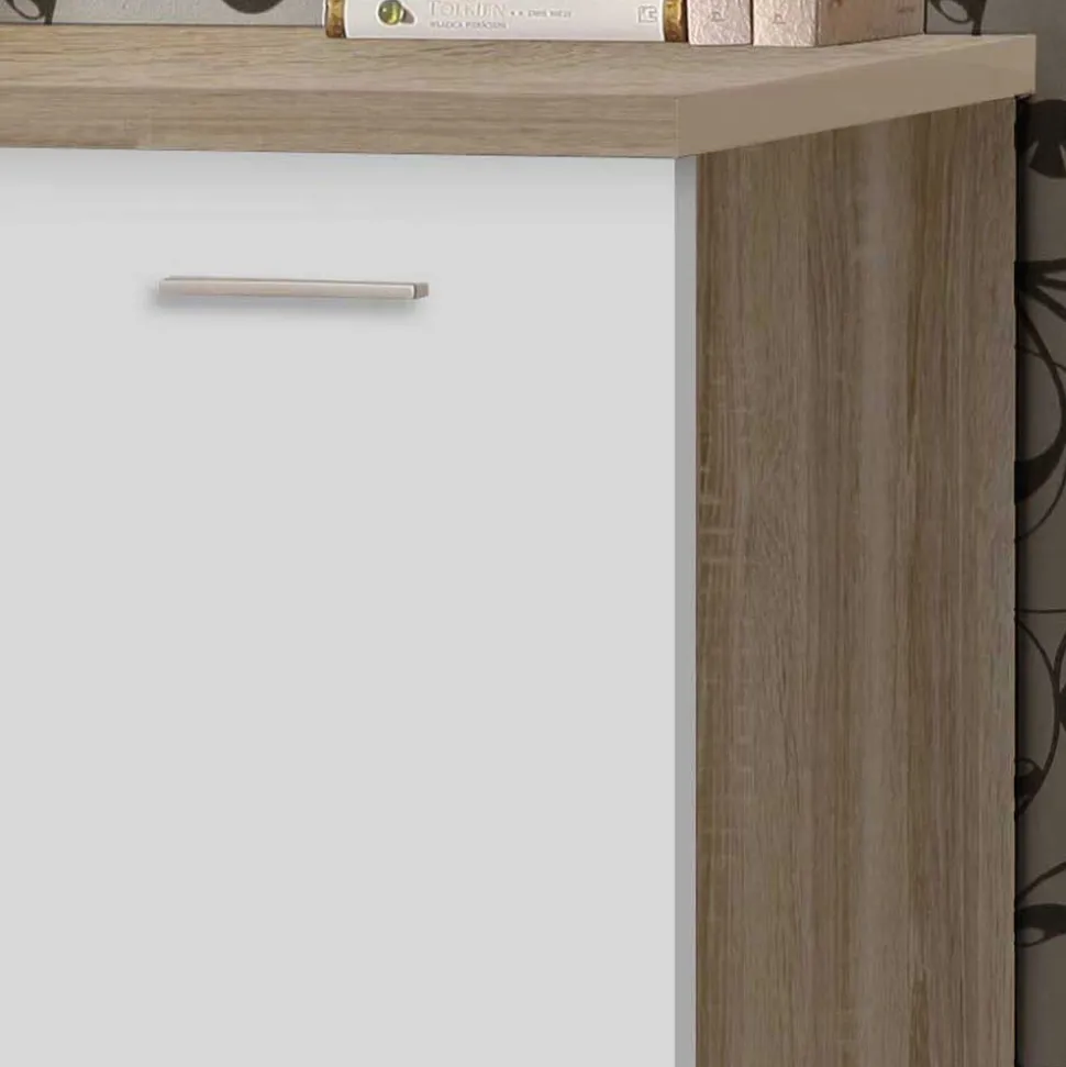 145x60 Schreibtisch in Sonoma-Eiche & Weiß - Iga