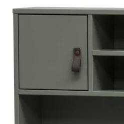 122x58 Schreibtisch mit Aufsatz in Graugrün - Daraon