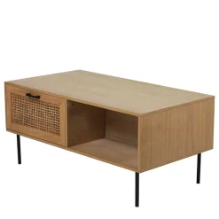 110x59 Skandi Couchtisch mit Wiener Geflecht - Esholda