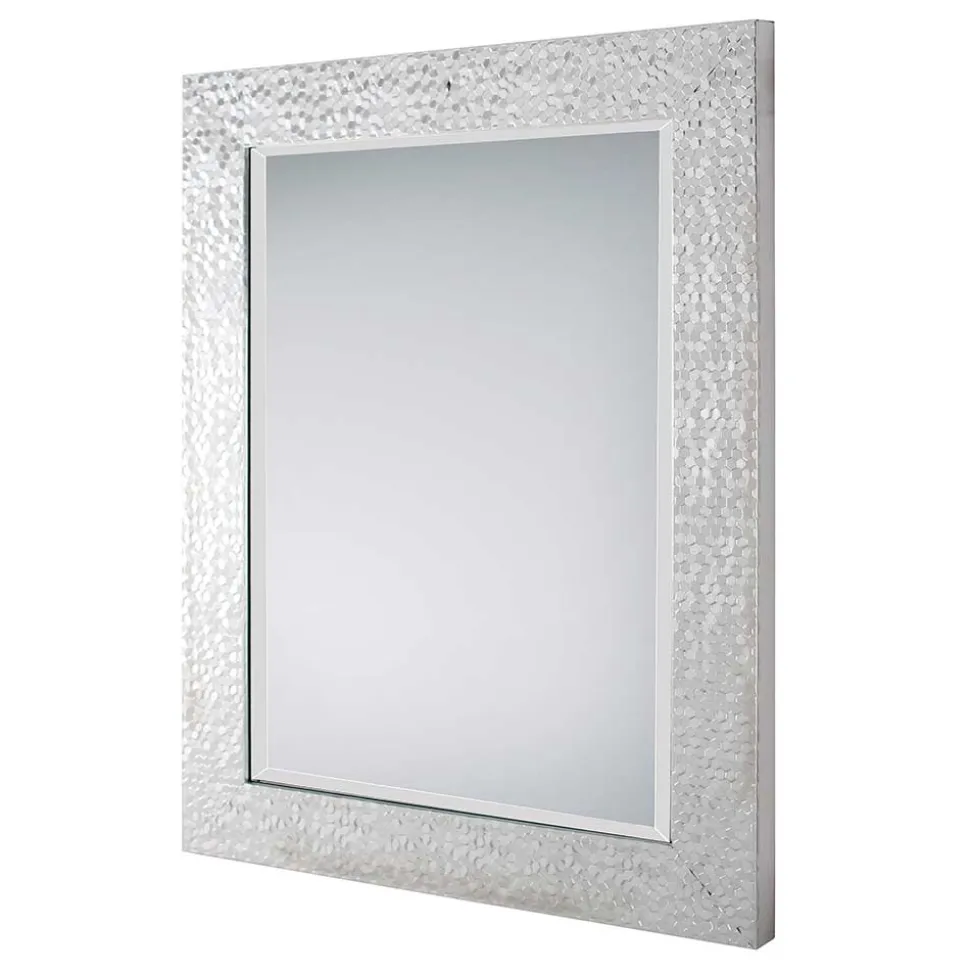 55x70 Spiegel mit breitem Rahmen in Silber - Tunapuna