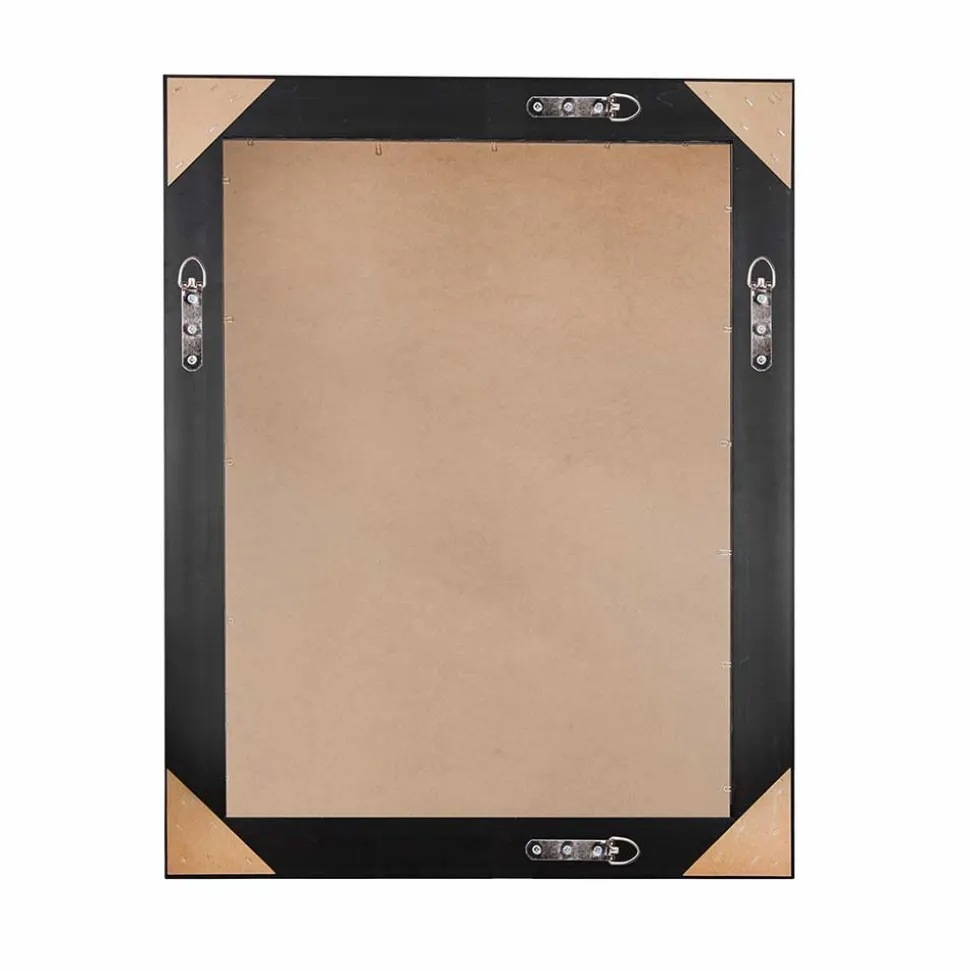 55x70 Spiegel mit breitem Rahmen in Silber - Tunapuna