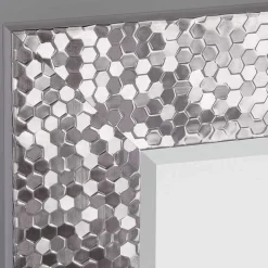 55x70 Spiegel mit breitem Rahmen in Silber - Tunapuna