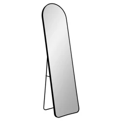 40x150 Standspiegel halbrund in Schwarz - Ennyano