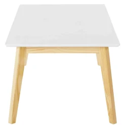 120x60 Wohnzimmer Tisch in Weiß & Kiefer - Tropezian