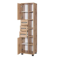 42x164cm Bad-Hochschrank mit Regal - Iskro