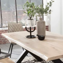 X-Fuß Esstisch & Sitzbank - Tilveta (zweiteilig)