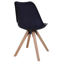 X-Fuß Esszimmertisch & Schalenstühle - Zyaman (fünfteilig)