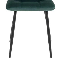 X-Fuß-Tisch & Samtstühle - Domniar (siebenteilig)