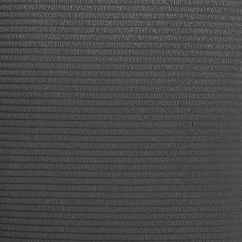 XL Sessel mit Hocker in Anthrazit - Ruffos (zweiteilig)