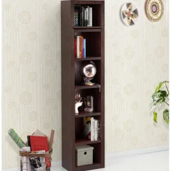 47x213x27 6 Fächer Regal in Wenge - Bargas