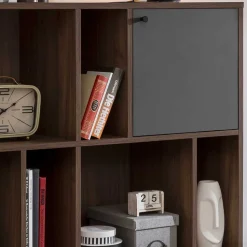 118x76x40 7 Fächer Regal mit Tür - Nuies