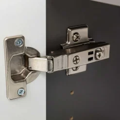 40x185x35 Bad Hochschrank in Grau mit Wildeiche - Agiruan