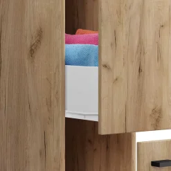 25x110x50 Bad Nischenschrank mit 2 Auszügen - Naico