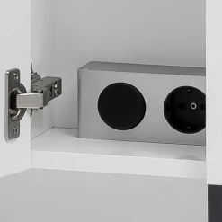 70x68x16 Bad Spiegelschrank aus Stahl in Weiß - Ismilav