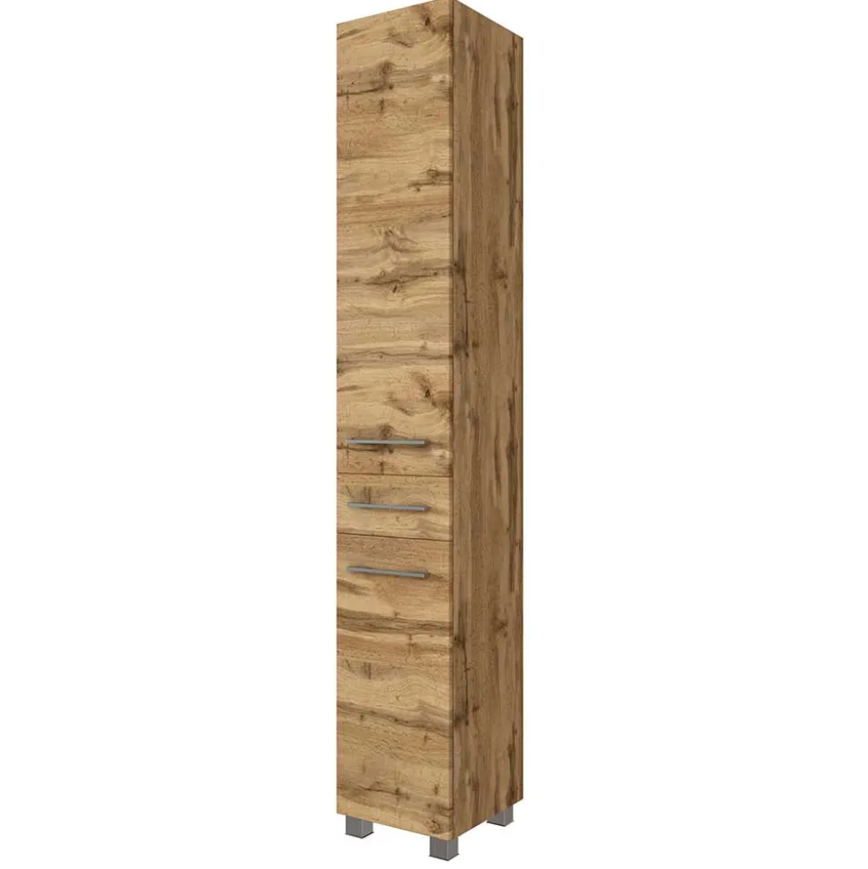 30x180x35 Badezimmer Hochschrank 2-türig - Lemnas