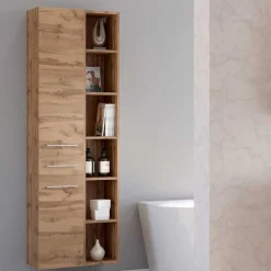 30x180x35 Badezimmer Hochschrank 2-türig - Lemnas