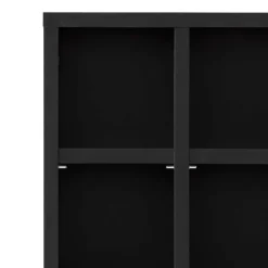 31x131x22 Badschrank in Schwarz & Gold - Vulcanisa