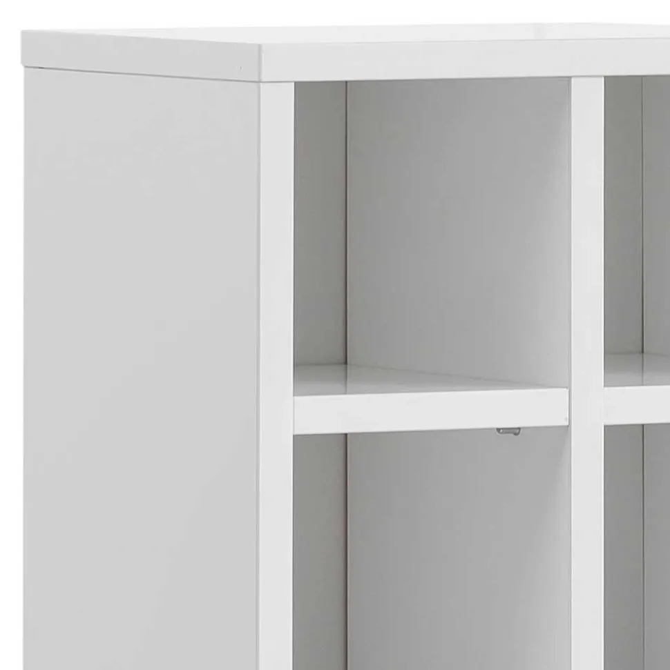 30x131x22 Badschrank in Weiß & Gold - Nuszaleva I