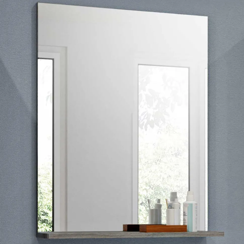 60x79x19 Badspiegel mit Ablage in Grau - Nancys