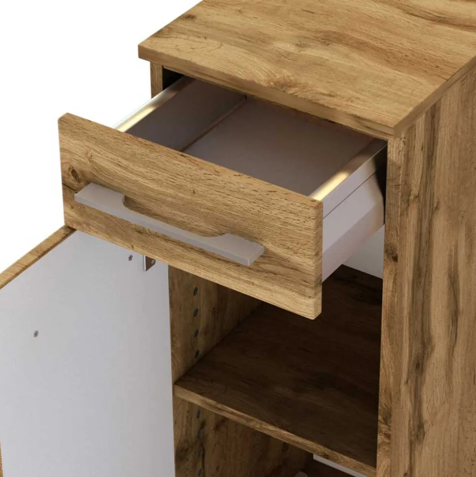 30x79x35 Bad-Unterschrank mit einer Schublade - Lemnas