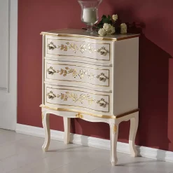 58x80x31 Barock Kommode mit drei Schubladen - Iviada