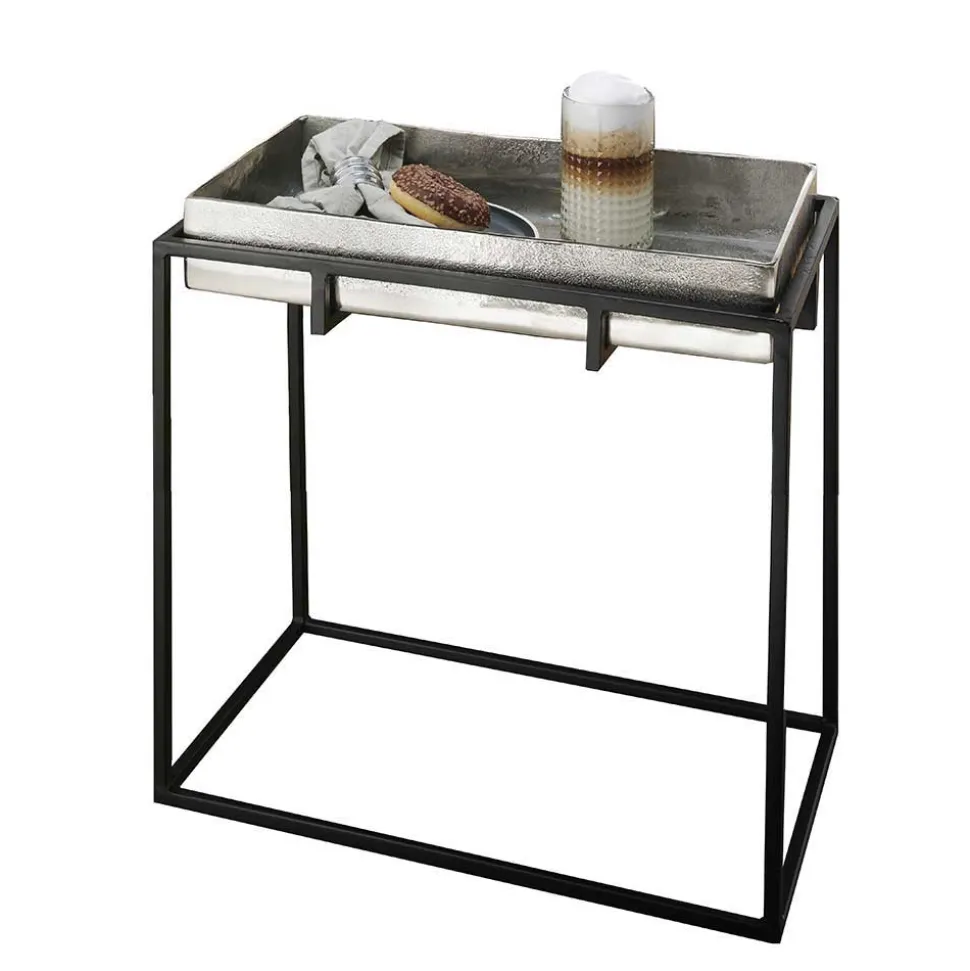 57x59x32 Beistelltisch mit hohem Rand - Bargas