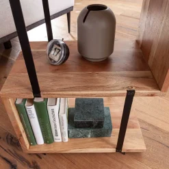 45x60x30 Beistelltisch Regal in Akazie - Matic