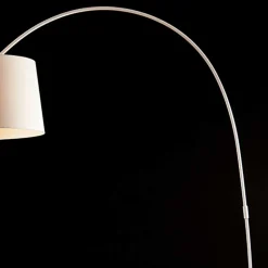 40x205x135 Bogen Stehlampe mit Stoffschirm - Zyanavo
