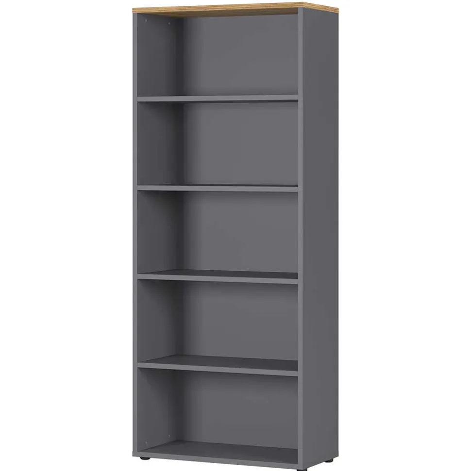 80x197x40 Büro Ordnerregal mit fünf Fächern - Ovgunia