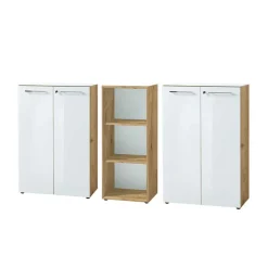 80x120x37 Büroschränke & Büroregal - Laszlo (dreiteilig)