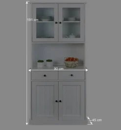 90x191x45 Buffetschrank im modernen Country Look - Vatina I