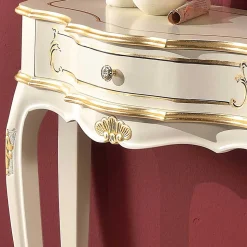 88x75x34 cm Barock Konsolentisch halbrund - Iviada