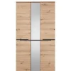 105x192x38 cm Dielen Kleiderschrank mit Spiegel - Kuetra