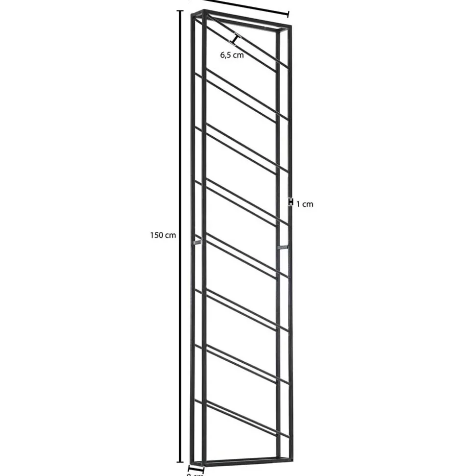 36x150x8 cm Flaschenregal für die Wandmontage - Cacassa