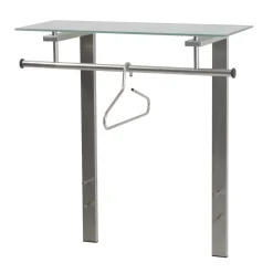 80x90x33 cm Garderobe aus Stahl & Glas - Celavio