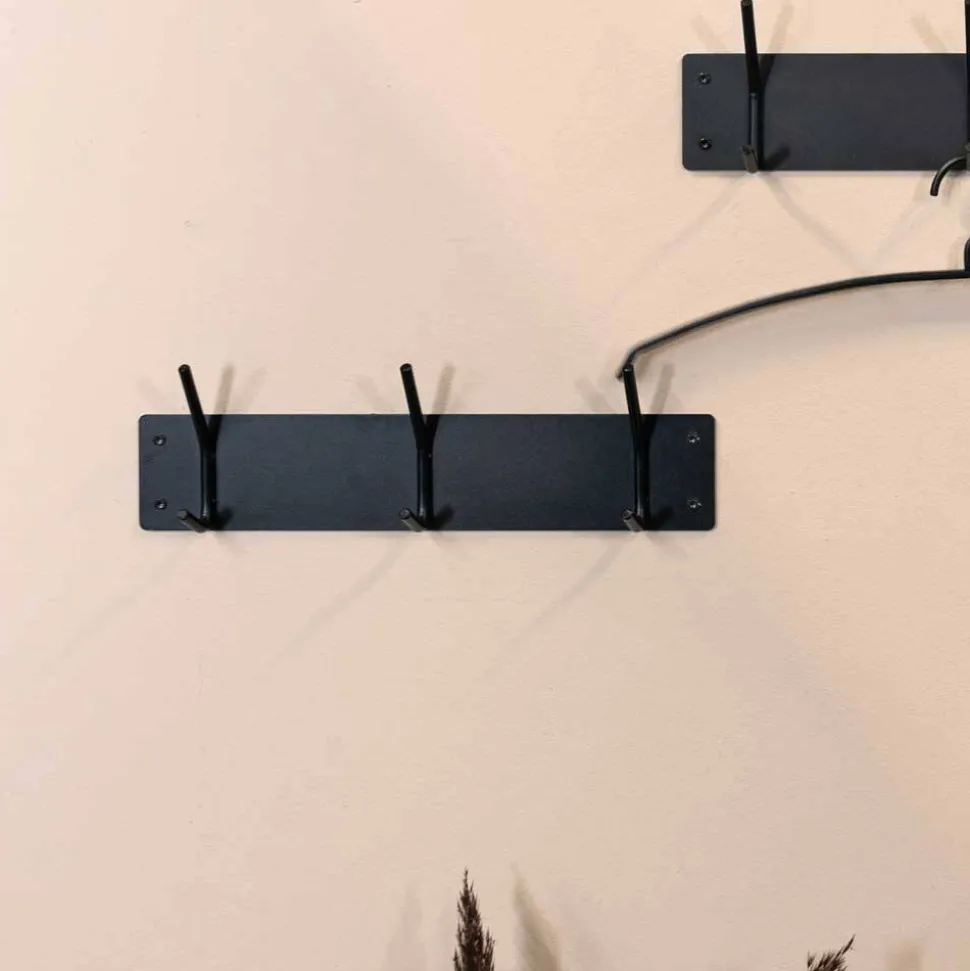 40x12x6 cm Garderobenleiste aus Stahl - Freshna